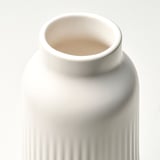 KAPKASTANJ زهرية, أبيض-عاجي, 23 سم