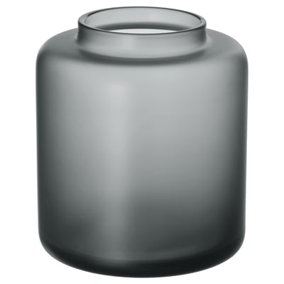 KONSTFULL زهرية, رمادي, 10 سم