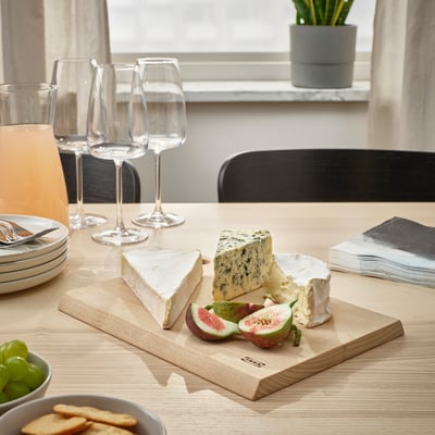 KRUSTISTEL لوح تقطيع/تقديم, زان, ‎29x22 سم‏
