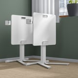 MITTZON طاولة لابتوب بعجلات, أبيض, ‎66x50 سم‏