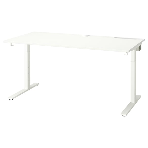 MITTZON إطار سفلي لمكتب, أبيض, 120/140/160x80 سم