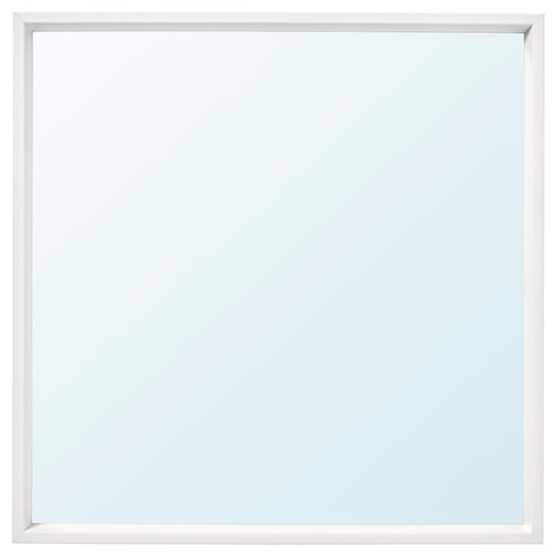 NISSEDAL مرآة, أبيض, 65x65 سم