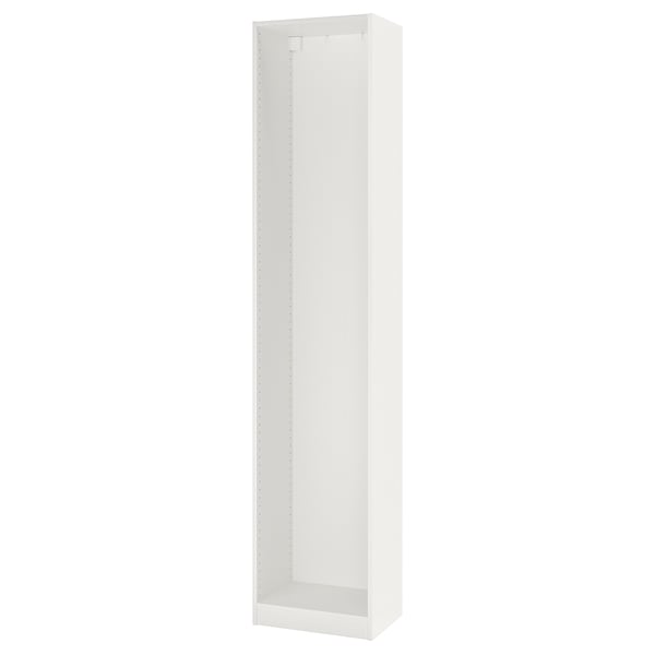 PAX هيكل دولاب ملابس, أبيض, ‎50x35x236 سم‏