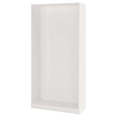 PAX هيكل دولاب ملابس, أبيض, 100x35x201 سم
