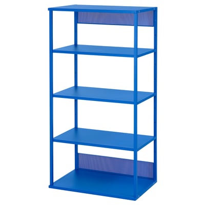 PLATSA وحدة رف مفتوح, أزرق, ‎60x40x120 سم‏
