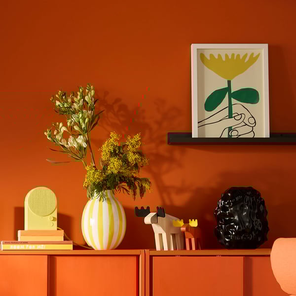 RÖDALM إطار مع صورة, زهرة من أجلك, 30x40 سم