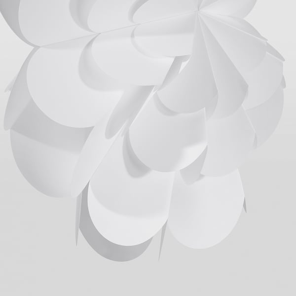 STRÅLA غطاء مصباح, 3D زهرة/أبيض, 55 سم