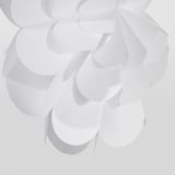 STRÅLA غطاء مصباح, 3D زهرة/أبيض, 55 سم