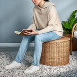 TOLKNING بوف مع تخزين, صناعة يدوية خيزران