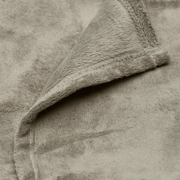 TRATTVIVA غطاء سرير, أخضر رمادي فاتح, ‎150x250 سم‏