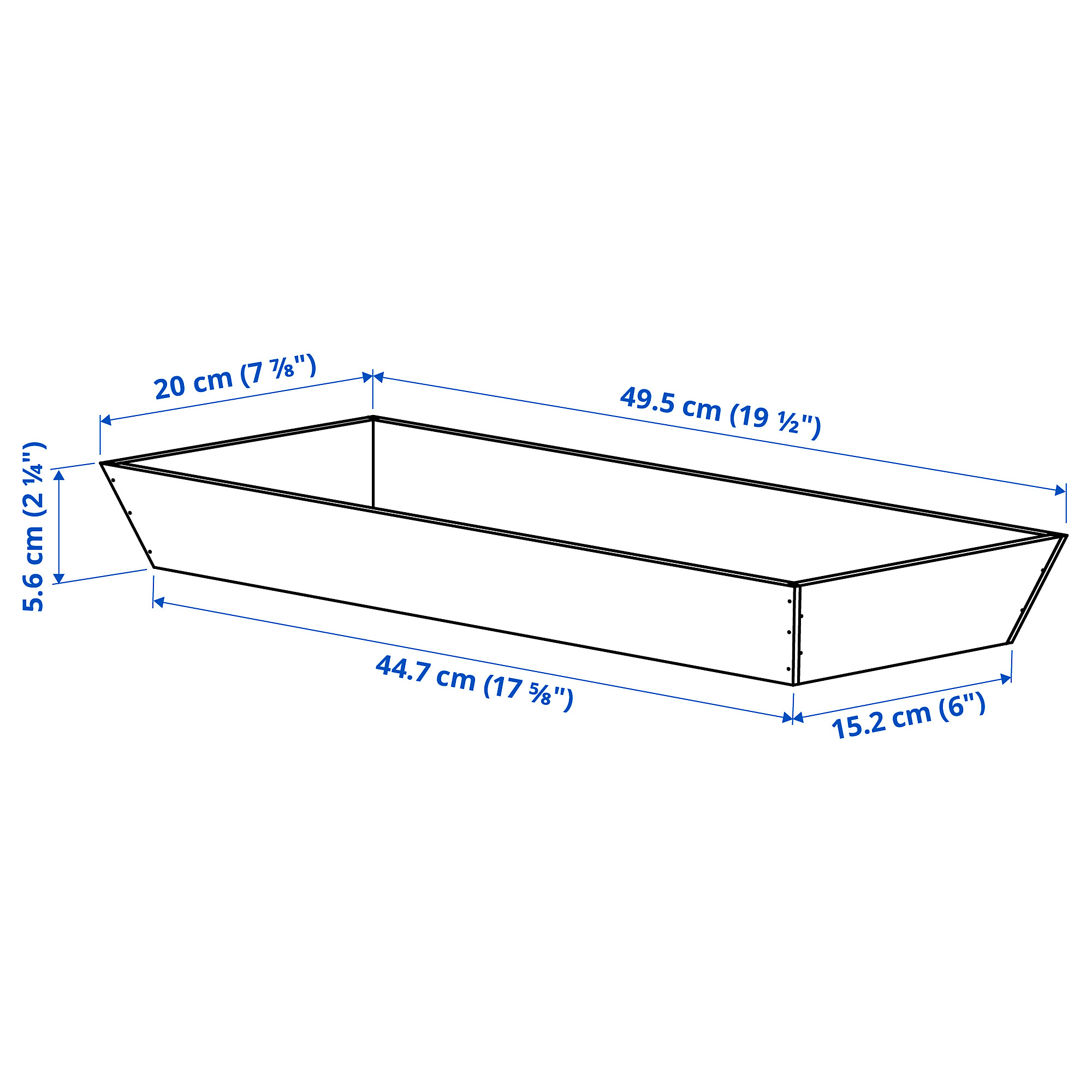 UPPDATERA صندوق أدوات, خيزران, 20x50 سم