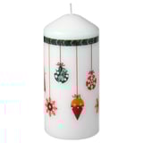 VINTERFINT شمع قالب غير معطر, مواضيع عيد ميلاد أبيض, 14 سم
