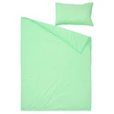 ÄNGSLILJA Duvet cover and pillowcase, light green, 150x200/50x80 cm