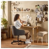 ANFALLARE / HILVER Desk, bamboo, 140x65 cm