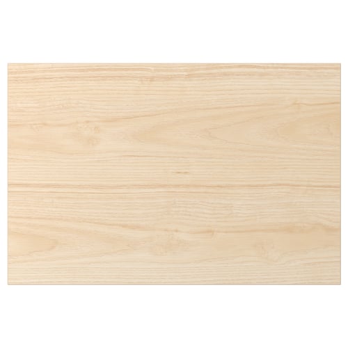ASKERSUND light wood grain drawer front, rectangular with smooth finish.
