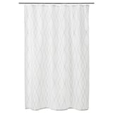 BASTSJÖN Shower curtain, white yellow/lilac, 180x200 cm