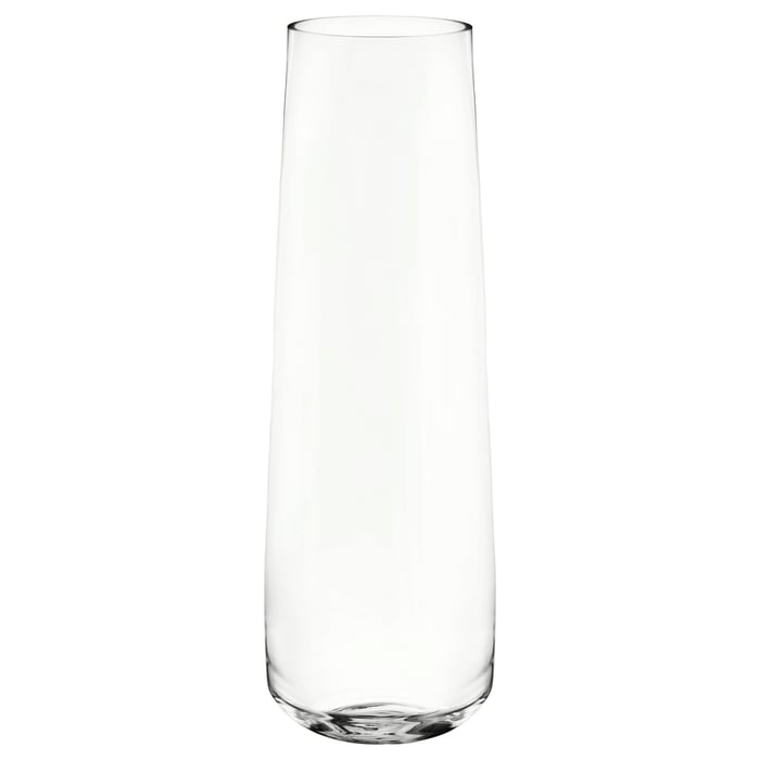 BERÄKNA vase, clear glass, 65 cm IKEA