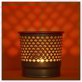BERGGRAN Candle holder, grey, 9 cm