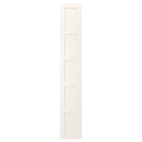White BERGSBO cabinet door, modern square design.