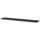 BERGSHULT Shelf, brown-black, 120x20 cm