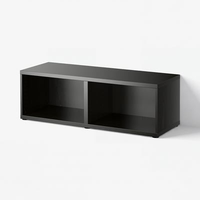 BESTÅ Frame, black-brown, 120x40x38 cm