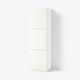 BESTÅ Shelf unit with doors, white Lappviken/white, 60x42x193 cm