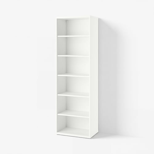 BESTÅ Shelving unit, with 5 shelves/white, 60x40x193 cm