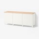 BESTÅ Storage combination with doors, white/Sutterviken/Kabbarp white, 180x42x76 cm
