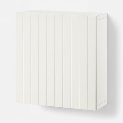 BESTÅ Wall-mounted cabinet combination, white/Sutterviken white, 60x22x64 cm