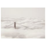 BJÖRKSTA Picture, bridge and clouds, 200x140 cm