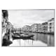 BJÖRKSTA Picture with frame, Canal Grande/aluminium-colour, 200x140 cm