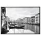 Option: BJÖRKSTA Picture with frame, Canal Grande/black, 200x140 cm
