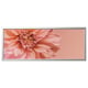 BJÖRKSTA Picture with frame, flowers-in pink/aluminium-colour, 140x56 cm