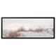 Option: BJÖRKSTA Picture with frame, sand dunes/black, 140x56 cm