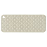 BLÅSJÖN Bathtub mat, beige, 33x84 cm