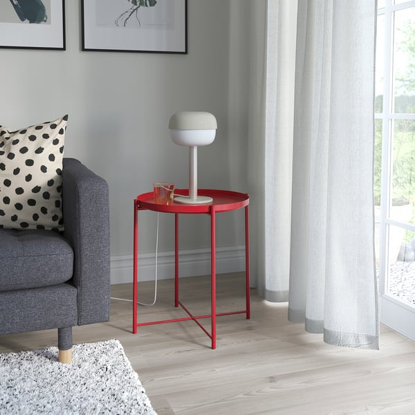 BLÅSVERK Table lamp, beige, 36 cm