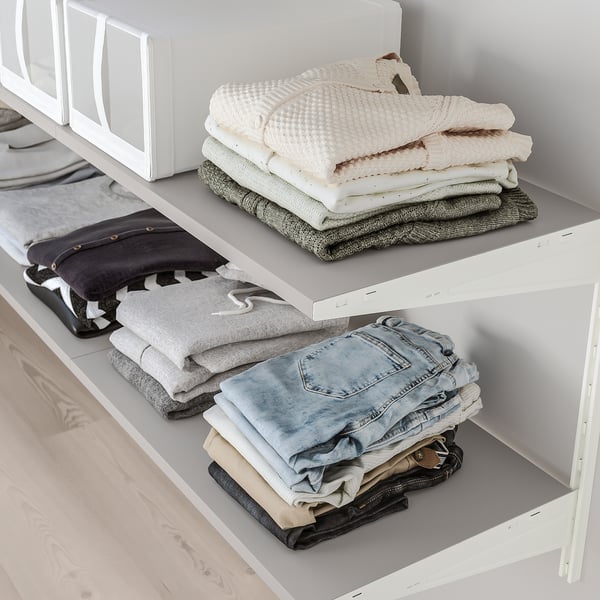 BOAXEL Shelf, grey, 80x40 cm