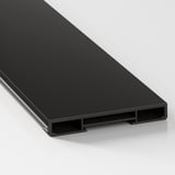 BODBYN Plinth, black, 220x8 cm