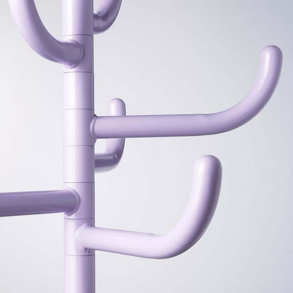 BONDSKÄRET Hat and coat stand, lilac, 175 cm