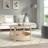BORGEBY Coffee table, birch veneer, 70 cm