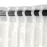 BORGHILD Sheer curtains, 1 pair, white/with heading tape, 145x300 cm