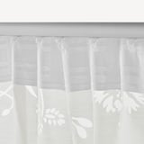 BORGHILD Sheer curtains, 1 pair, white/with heading tape, 145x300 cm