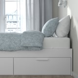 BRIMNES Bed frame with storage, white, 180x200 cm