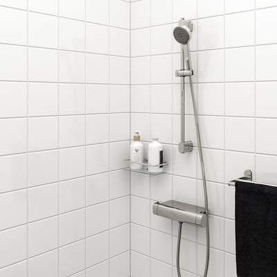 BROGRUND Riser rail with handshower kit, chrome-plated