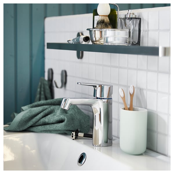 BROGRUND Wash-basin mixer tap with strainer, chrome-plated