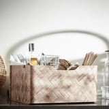 BULLIG Box, bamboo/brown, 32x35x16 cm