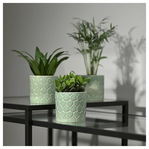 CHIAFRÖN Plant pot, in/outdoor green, 9 cm