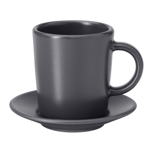 DINERA Espresso cup and saucer IKEA