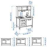 DUKTIG Play kitchen, birch, 72x40x109 cm