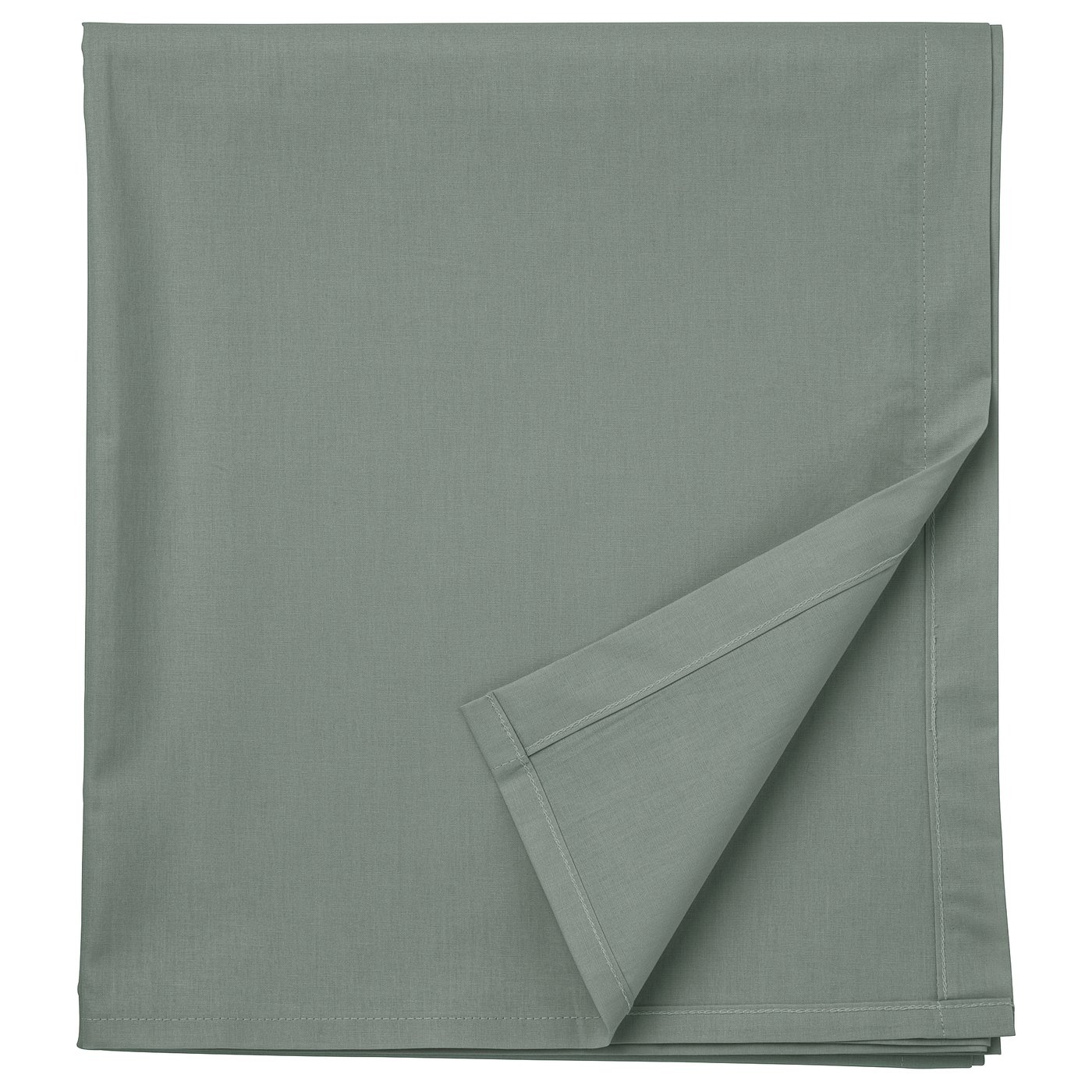 DVALA Sheet, grey-green, 240x260 cm